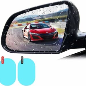 Universal Anti Rain Rear View Mirror Film for Cars & Bikes – Waterproof Nano Anti Fog Clear Vision Mirror Protector